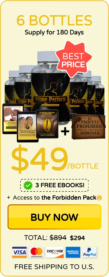 Prime Perform™ 6 bottles pricing